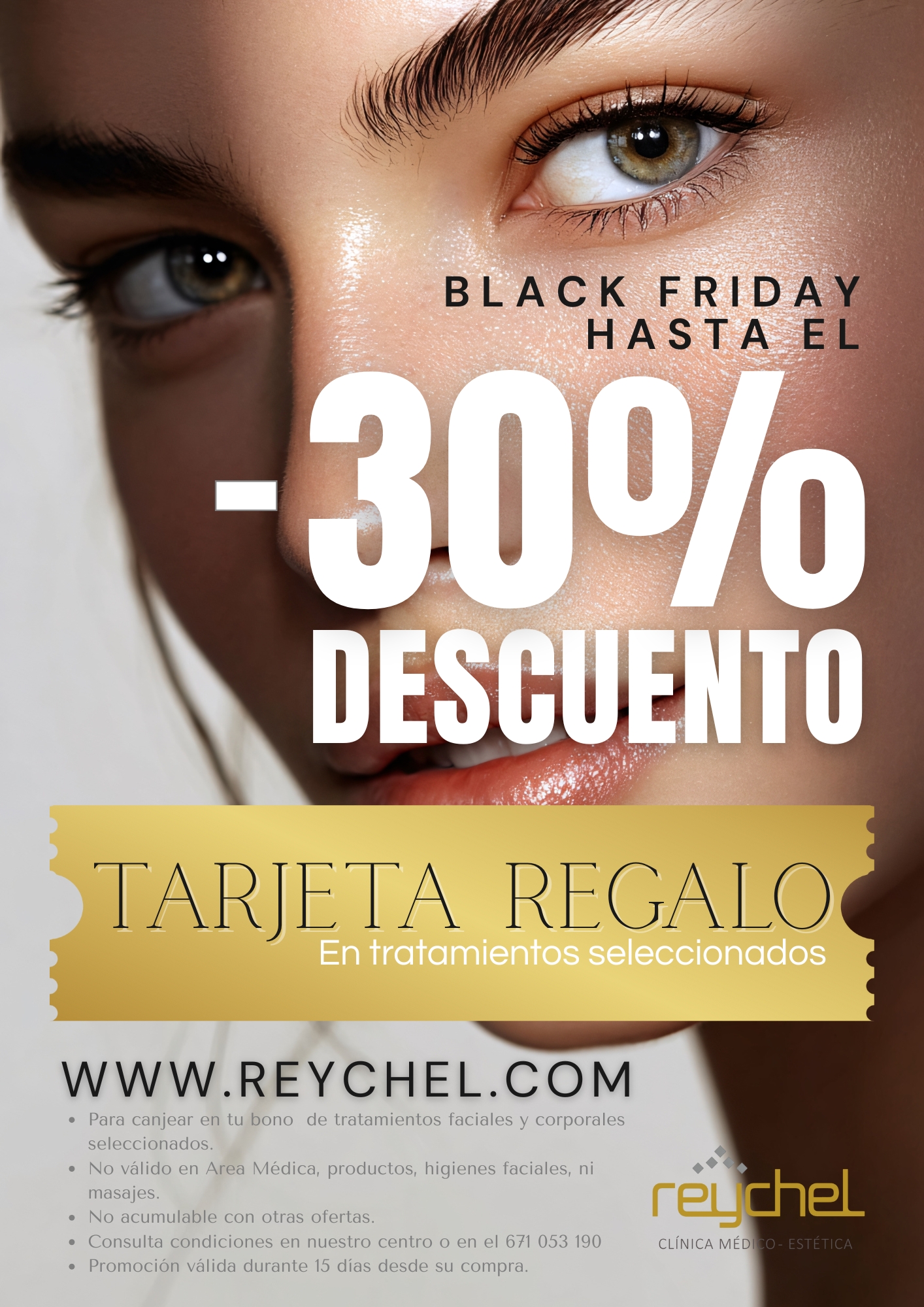 Para canjear en tu bono de tratamientos faciales y corporales. No válido en Area Médica, productos, higienes faciales, ni masajes. No acumulable con otras ofertas. Consulta condicione